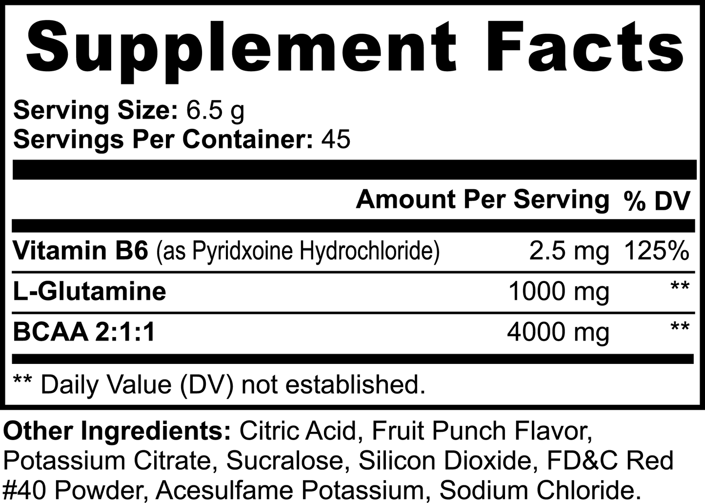 MISSION RECOVERY: BCAA (Fruit Punch)
