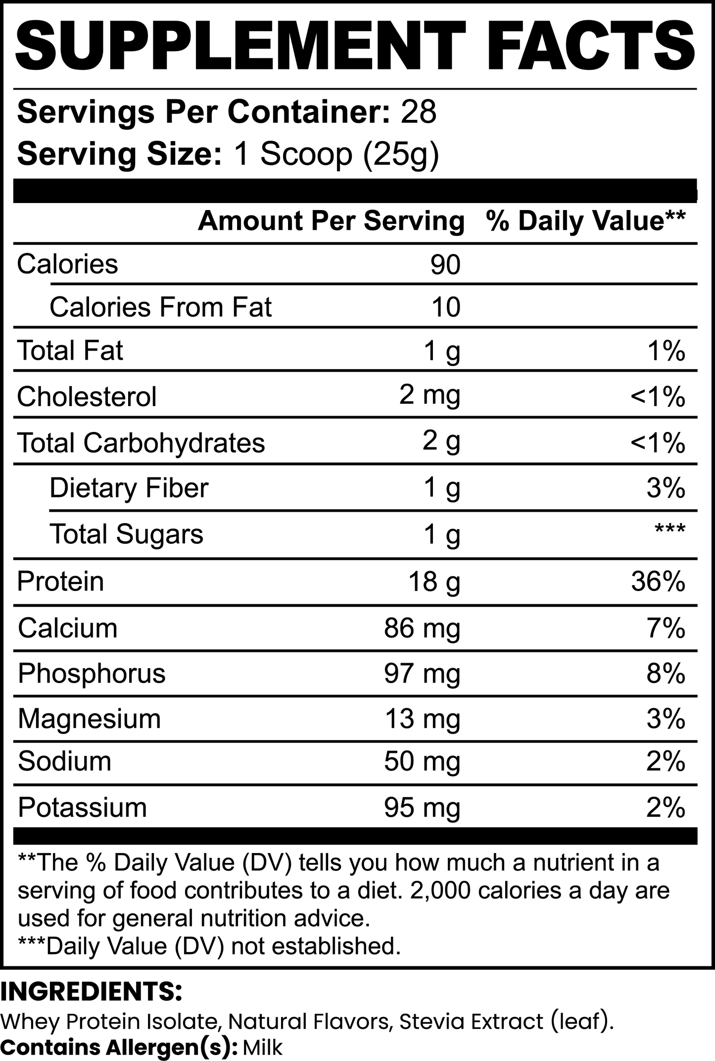 Swōl Milk Whey Protein Isolate (Chocolate)